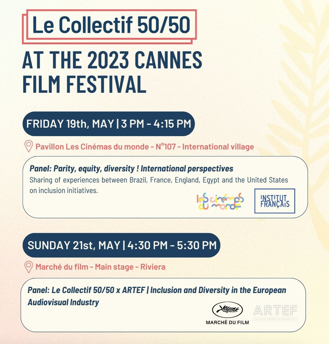 Collectif 50 50 in Cannes